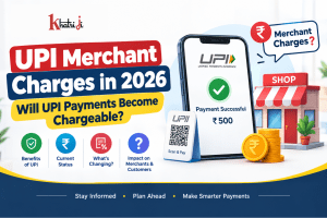 UPI merchant charges in 2026 explained, showing a UPI QR payment, merchant MDR and clarification that customers do not pay a general UPI transaction fee.