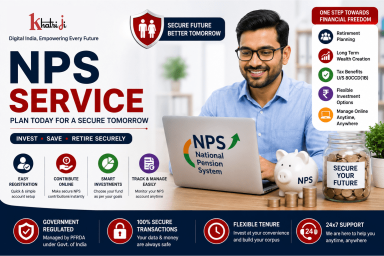 Khatriji NPS contribution online with secure digital payment and retirement planning.