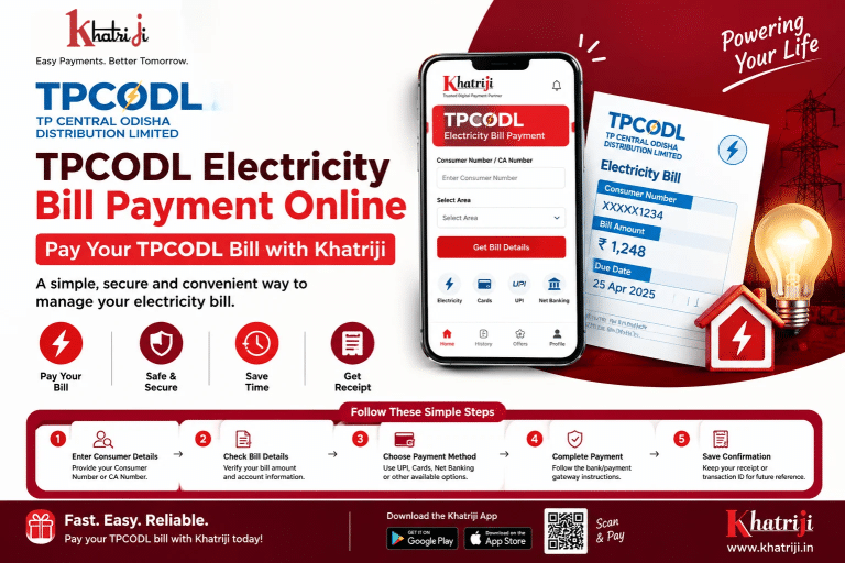 TP Central Odisha electricity bill payment online through Khatriji